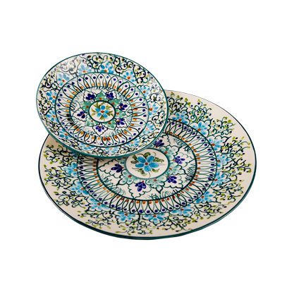 سرویس 7 پارچه بشقاب و دیس سنتی