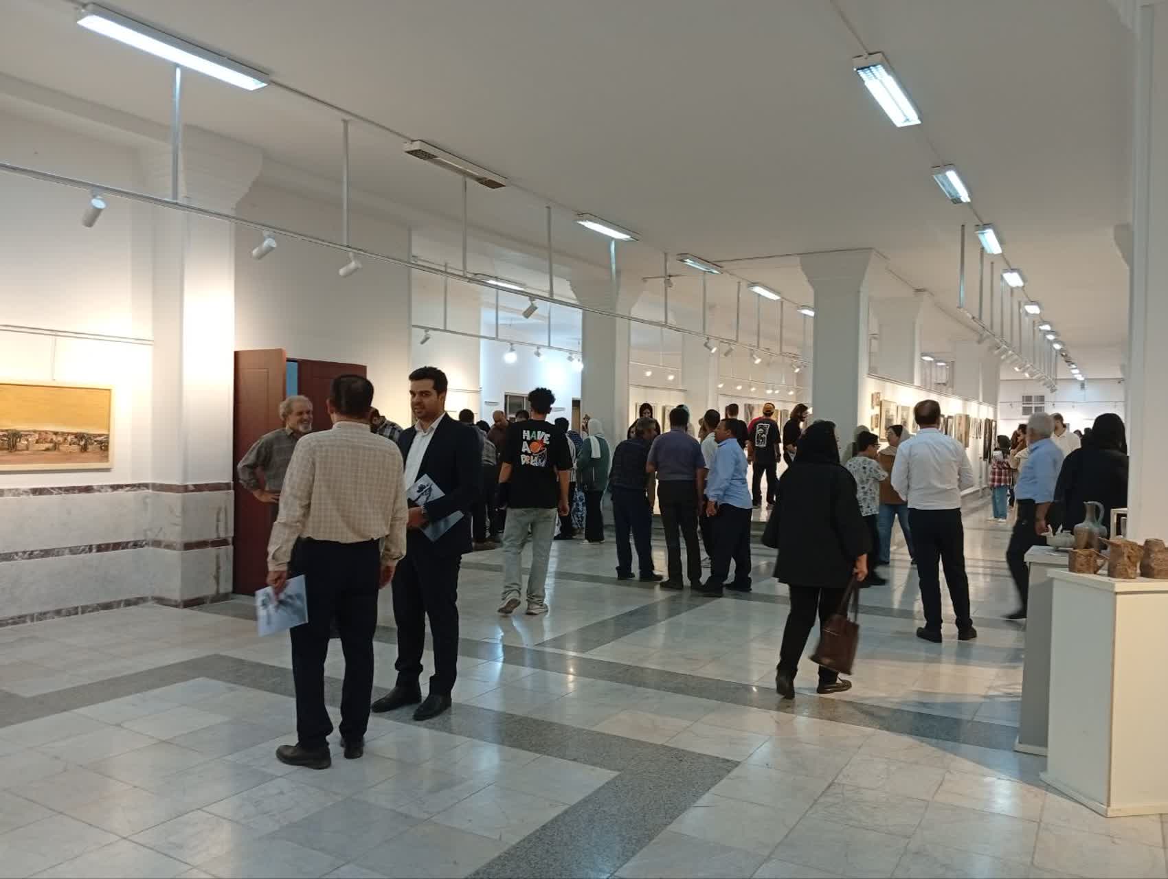 نمایشگاه هنرهای تجسمی با حضور عامل توسعه خوشه و جمعی از ذینفعان